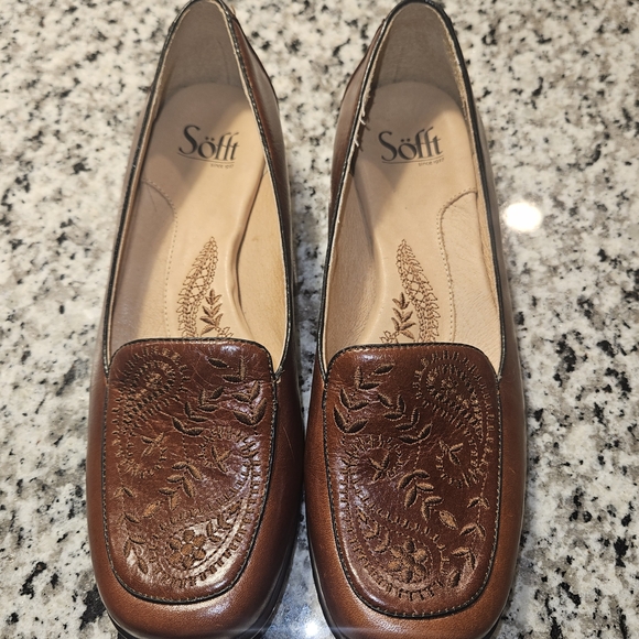 Sofft Shoes - Women's Brown Leather Loafers